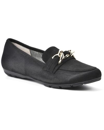 White Mountain Gainful Loafers - Black