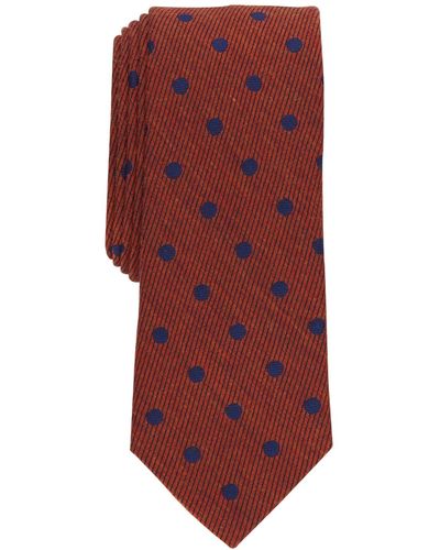 BarIII Blyth Dot-print Tie - Red