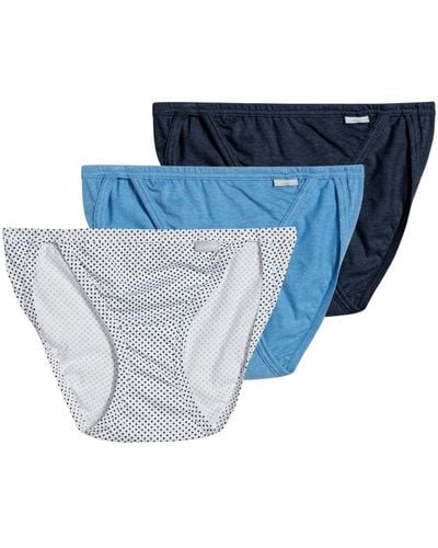 Jockey Elance String Bikini Underwear 3 Pack 1483 - Blue