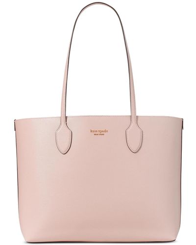 Kate Spade New York Bleecker Saffiano Leather Large Zip Top Tote - French Rose