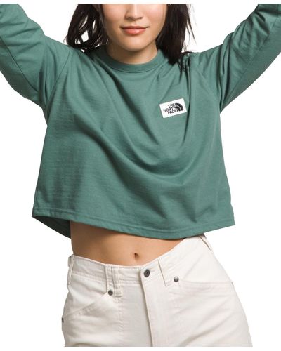 The North Face Heritage Patch Long-sleeve Logo T-shirt - Green