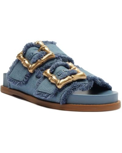 SCHUTZ SHOES Enola Sporty Sandals - Blue
