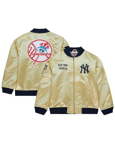 Mitchell & Ness New York Yankees Og 2.0 Lightweight Satin Full-zip Jacket - Metallic