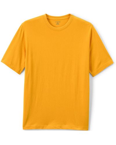 Lands' End School Uniform Short Sleeve Essential T-shirt - Yellow