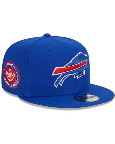 KTZ And Buffalo Bills The Nfl Asl Collection By Love Sign Side Patch 9fifty Snapback Hat - Blue