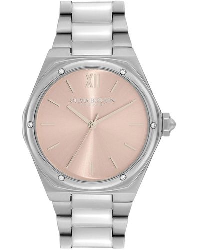 Olivia Burton Sports Luxe Hexa Silver-tone Watch 33mm - Gray