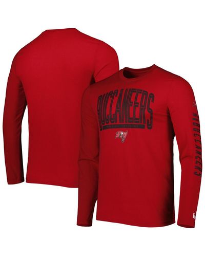 KTZ Tampa Bay Buccaneers Combine Authentic Home Stadium Long Sleeve T-shirt - Red