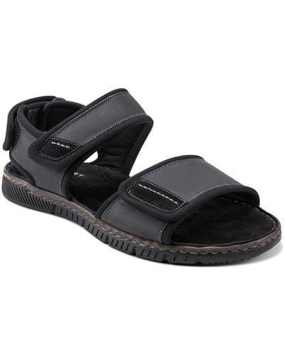 Rockport Jasper Quarter Strap Sandals - Black