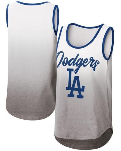 G-III 4Her by Carl Banks Los Angeles Dodgers Logo Opening Day Tank Top - Gray