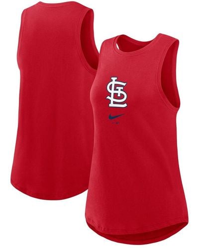 Nike St. Louis Cardinals Legacy Icon High Neck Fashion Tank Top - Red