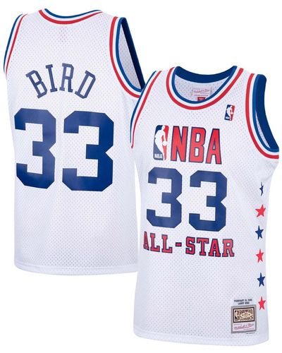 Mitchell & Ness Larry Bird Eastern Conference 1985 Nba All-star Game Swingman Jersey - Blue