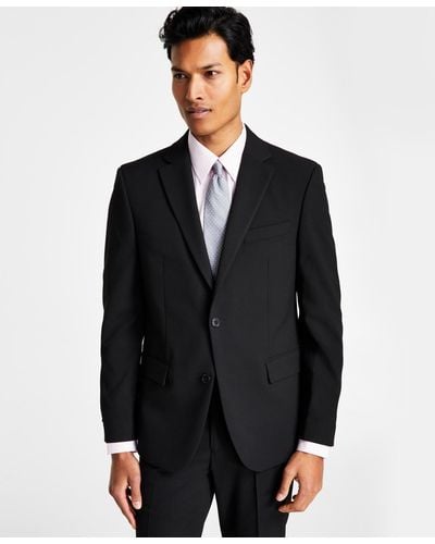 Ben Sherman Skinny-fit Stretch Suit Jacket - Black