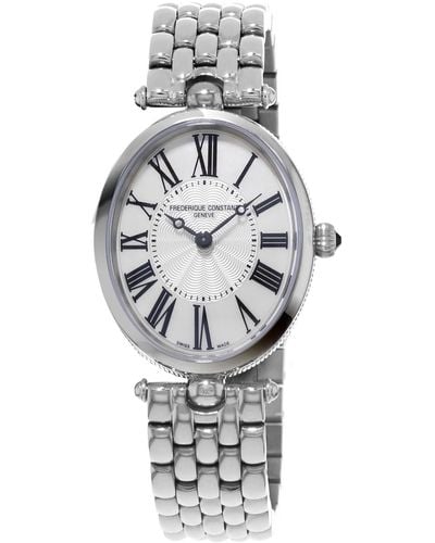 Frederique Constant Swiss Art Deco Bracelet Watch 30x25mm - Gray