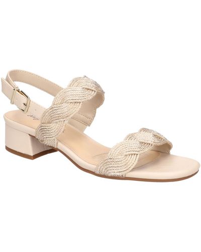 Easy Street Charee Heeled Sandals - Natural