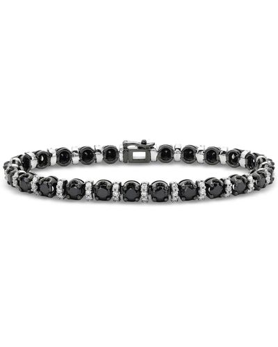 Macy's Black & White Diamond Tennis Bracelet (10 Ct. Tw
