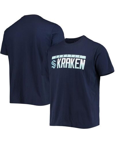 Levelwear Seattle Kraken Richmond Wordmark T-shirt - Blue