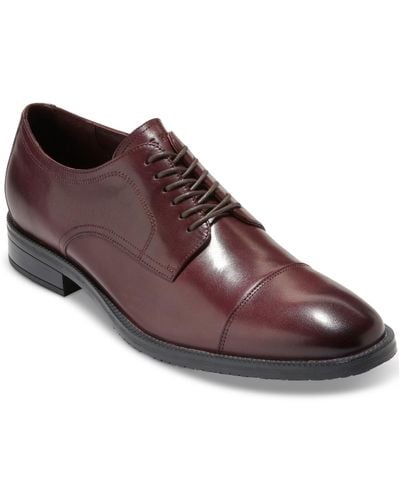 Cole Haan Modern Essentials Lace Up Cap Toe Oxford Dress Shoes - Brown