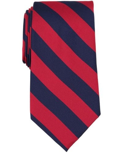 Brooks Brothers B By Dorian Repp Stripe Silk Tie - Red
