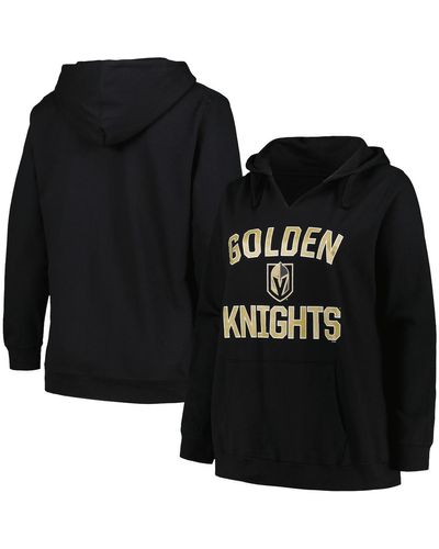 Profile Vegas Golden Knights Plus Size Arch Over Logo Pullover Hoodie - Black