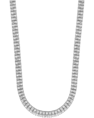 Macy's Diamond 24" Double Row Necklace (1 Ct. T.w. - White