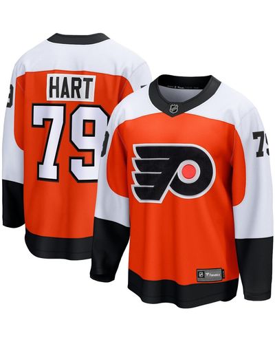 Fanatics Carter Hart Philadelphia Flyers Home Premier Breakaway Player Jersey - Orange