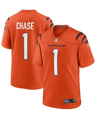 Nike Ja'marr Chase Cincinnati Bengals Alternate Game Jersey - Orange