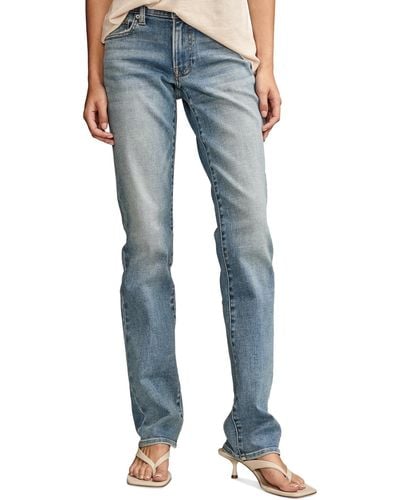 Lucky Brand Mid-rise Sweet Straight-leg Jeans - Blue