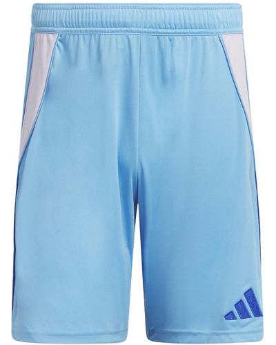 adidas Tiro 24 Moisture-wicking Drawstring 8" Shorts - Blue