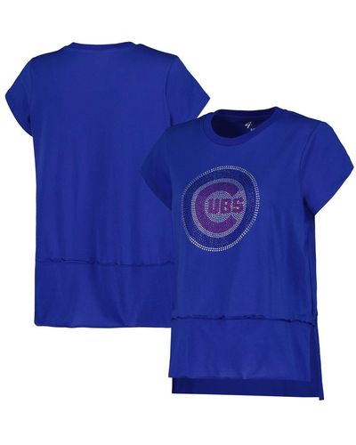 G-III 4Her by Carl Banks Chicago Cubs Cheer Fashion T-shirt - Blue