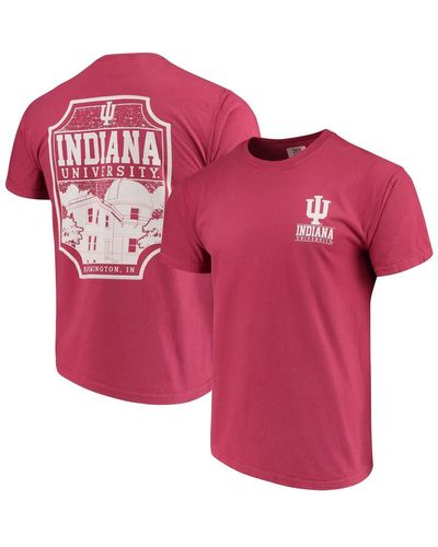 Image One Indiana Hoosiers Comfort Colors Campus Icon T-shirt - Red