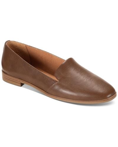 Style & Co. Ursalaa Square-toe Loafer Flats - Brown