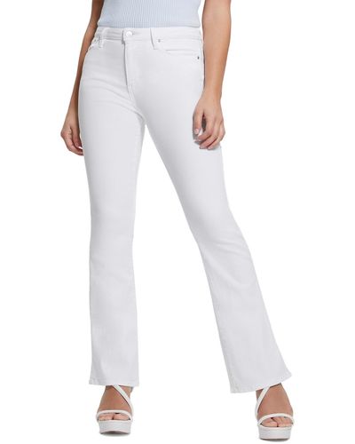 Guess Sexy High-rise Flared Jeans - White