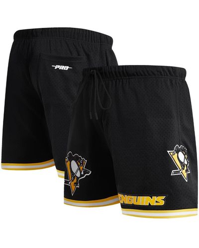 Pro Standard Pittsburgh Penguins Classic Mesh Shorts - Black