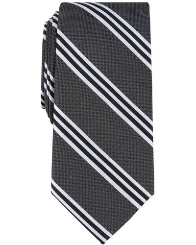 Nautica Bilge Striped Tie - Gray
