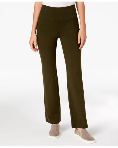 Style & Co. Petite Tummy-control Bootcut Yoga Pants, Created For Macy's - Green