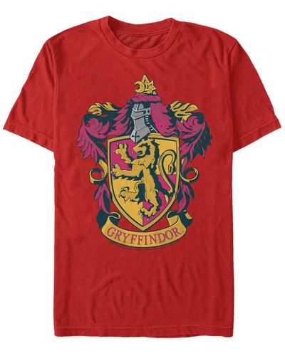 Fifth Sun Gryffindor Crest Short Sleeve Crew T-shirt - Red