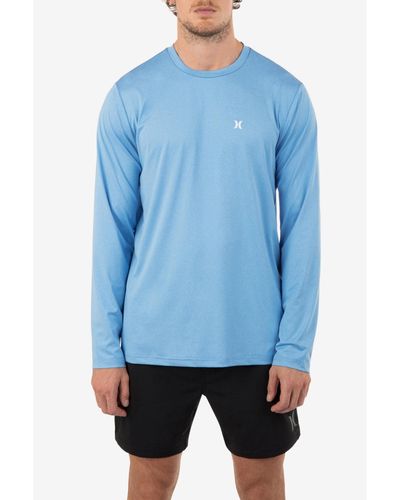Hurley Everyday Hybrid Upf Long Sleeves Shirt - Blue