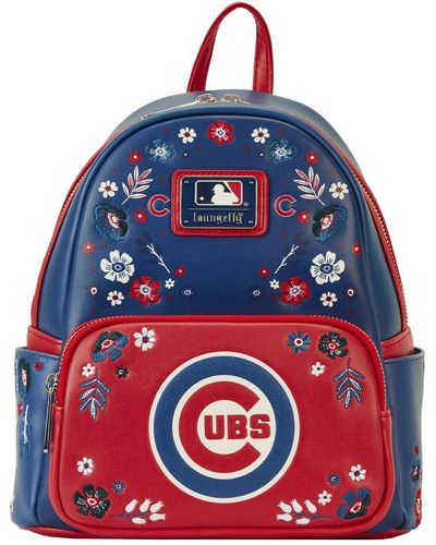 Loungefly Chicago Cubs Floral Mini Backpack - Blue