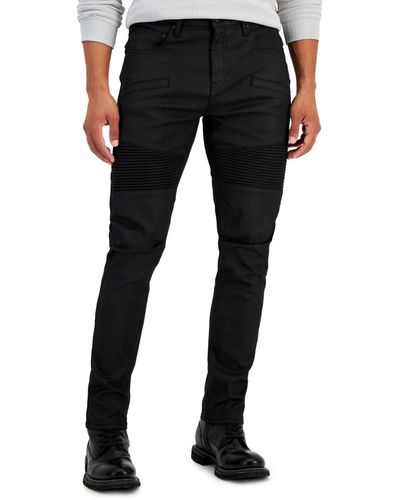 INC International Concepts Inc Skinny-fit Night Coat Jeans - Black
