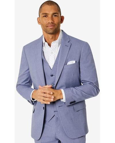 Tommy Hilfiger Modern-fit Th Flex Stretch Chambray Suit Separate Jacket - Blue