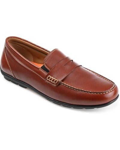Thomas & Vine Woodrow Driving Loafers - Brown