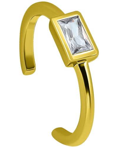 Giani Bernini Cubic Zirconia Baguette Bezel Toe Ring - Yellow