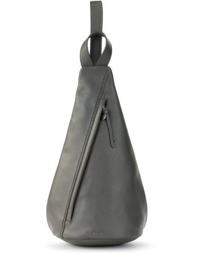 The Sak Geo Leather Sling Backpack - Gray