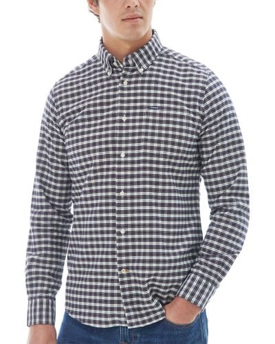 Barbour Emmerson Tailored-fit Highland Check Button-down Oxford Shirt - Blue