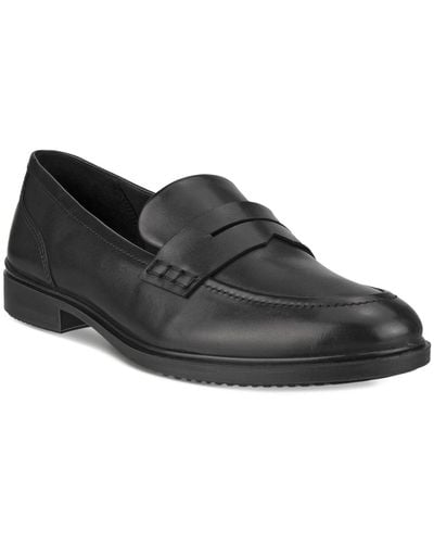 Ecco Dress Classic Penny Leather Loafer - Black
