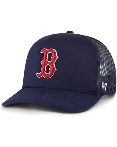 '47 Boston Red Sox Foamo Trucker Snapback Hat - Blue