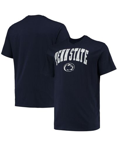 Champion Penn State Nittany Lions Big And Tall Arch Over Wordmark T-shirt - Blue