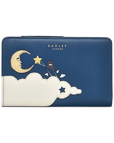 Radley Shoot For The Moon Medium Leather Bifold Wallet - Blue