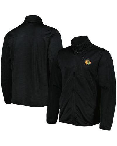 G-III 4Her by Carl Banks Chicago Hawks Closer Transitional Full-zip Jacket - Black