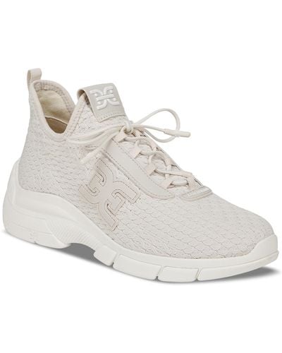 Sam Edelman Cami Knit Lace-up Sneakers - White